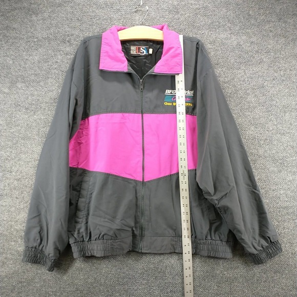 Made In The USA Men's Super Chevy Show Jacket Gray XL BFGoodrich Vintage 1994 - Picture 13 of 15